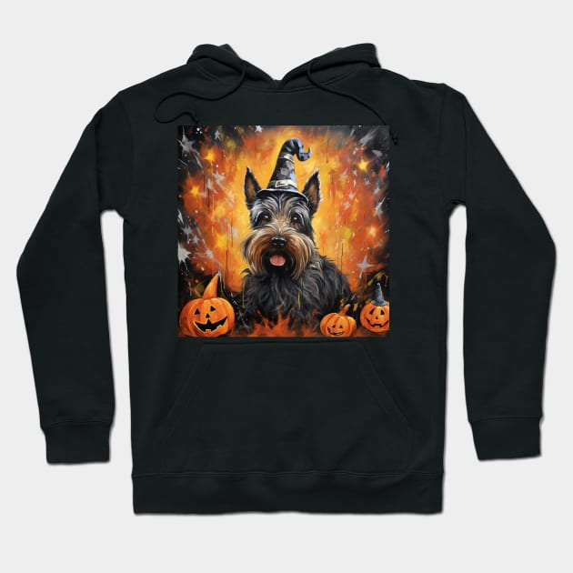 Scottish Terrier Halloween Hoodie by NatashaCuteShop